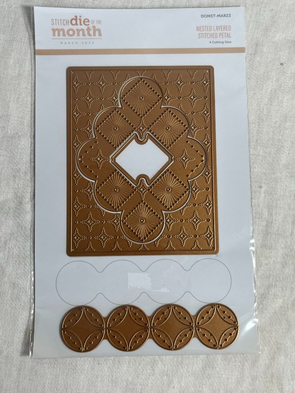 NEW Spellbinders Stitched Dies Nested Layered Stitched Petal March 2023